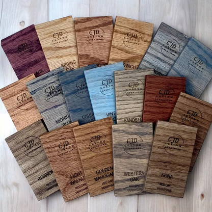 Varathane Stain Samples 3-sizes and 13 types of wood perfect for contractors and decorators