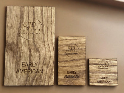 Stain Samples MinWax Stain Samples 3-sizes, 8 types of wood - Birch Poplar Red Oak Aspen Pine Maple Cedar DIY Contractor