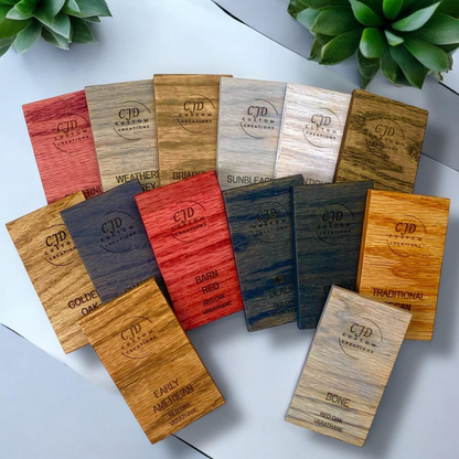 Varathane Stain Samples 3-sizes and 13 types of wood perfect for contractors and decorators